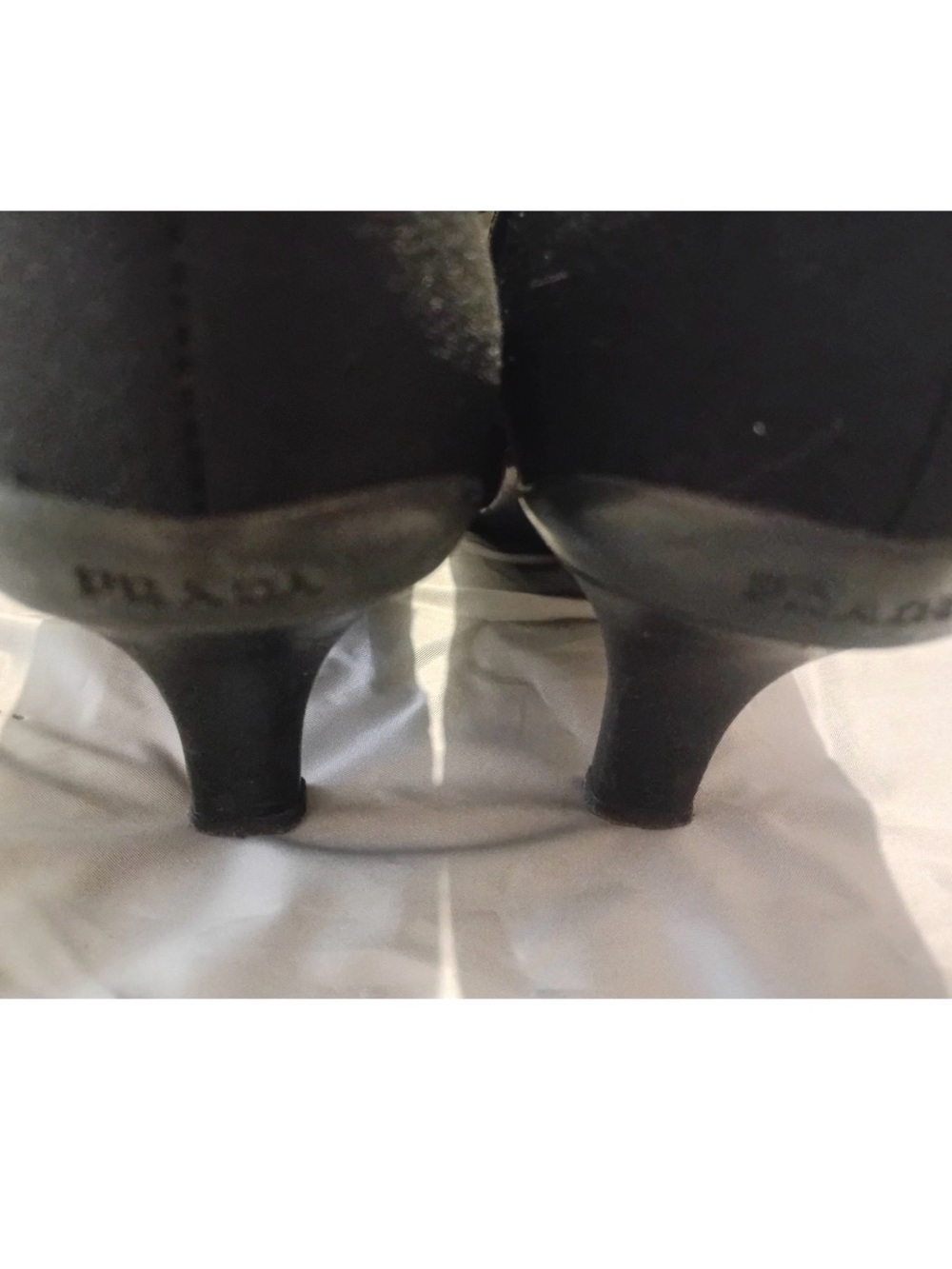 Prada Black Pointed Toe Ankle Booties - Picture 5 of 6